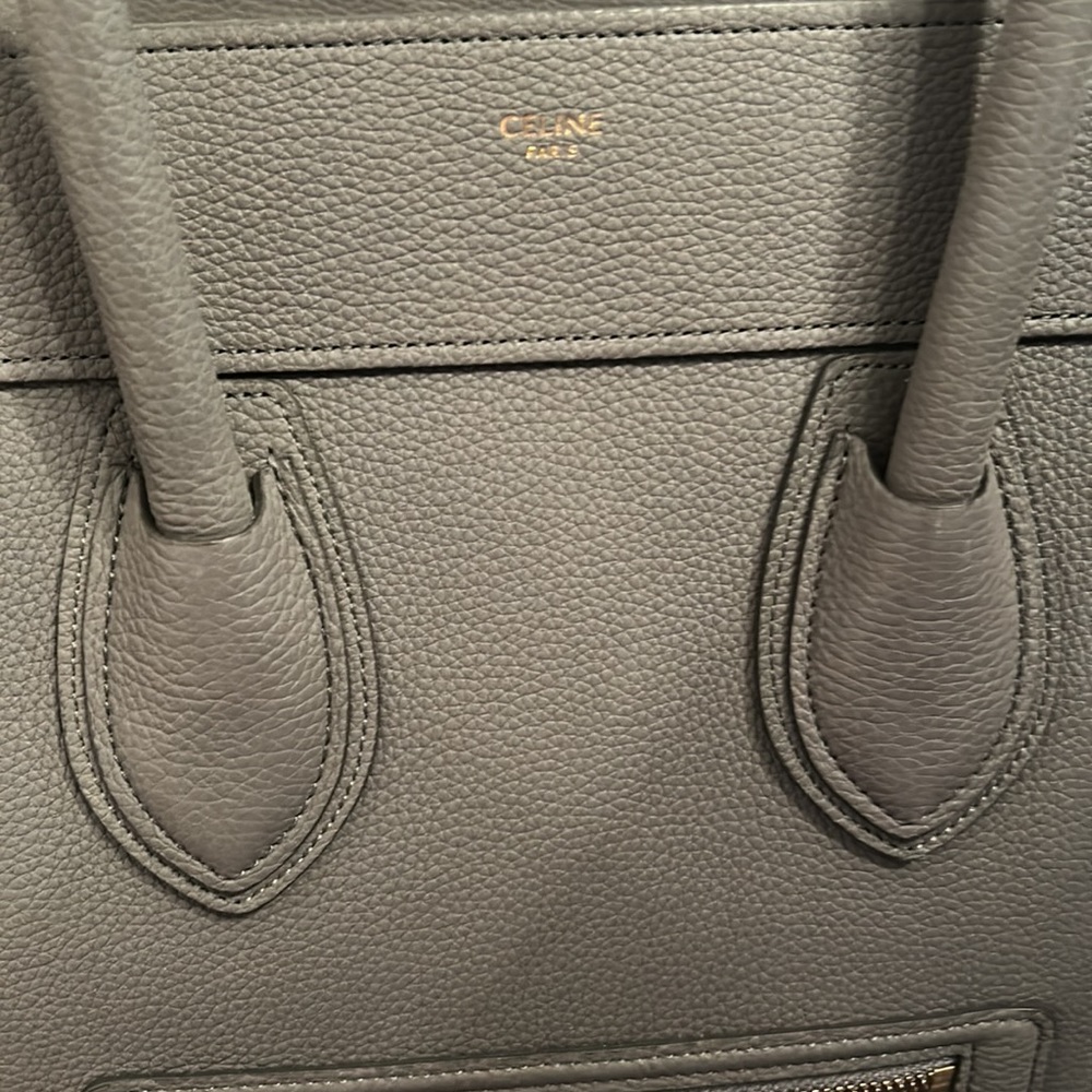 Celine Mini Luggage Tote Color Kohl - Picture 4 of 10